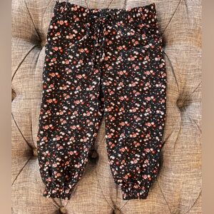 Girls floral joggers